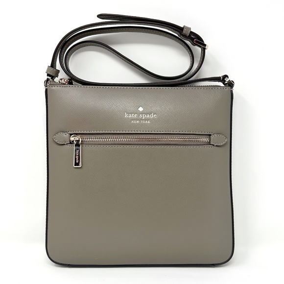 kate spade Handbags - NWT Kate Spade Sadie North South Leather Crossbody Purse in Thunder Cloud